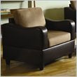 ADD TO YOUR SET: Homelegance Anthony Chair in Brown and Dark Brown
