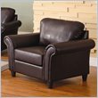 ADD TO YOUR SET: Homelegance Levan Chair  in Dark Brown Vinyl