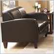 ADD TO YOUR SET: Homelegance Allen Loveseat in Dark Chocolate