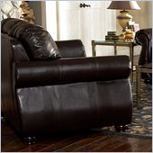Homelegance Wrangler II Loveseat in Dark Brown Bi-Cast Vinyl
