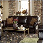 Homelegance Wrangler II Sofa in Dark Brown Bi-Cast Vinyl