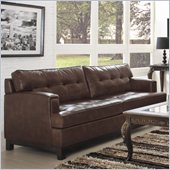 Homelegance Hodley Sofa in Brown Bonded Leather