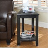 Homelegance Elwell Chair-Side Table in Black