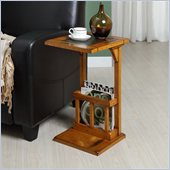 Homelegance Berman Chair-Side Table in Oak