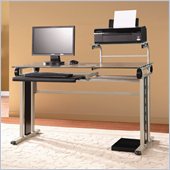 Homelegance Network Computer Desk in Champagne