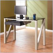 Homelegance Network Computer Desk in Champagne