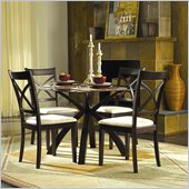 Homelegance Cantor 5 Piece Dinette Table Set in Warm Cherry