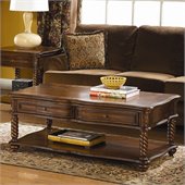 Homelegance Cocktail Table in Brown Mahogany