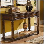 Homelegance Trammel Sofa Table in Brown Mahogany