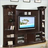 Homelegance Koppaz 4 Piece Entertainment Center in Espresso Finish