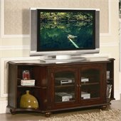 Homelegance Piedmont RTA TV Stand  in Warm Brown Cherry Finish