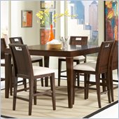 Homelegance Keller Counter Height Table in Deep Brown