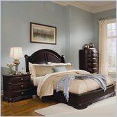 Homelegance Grandover Panel Bed 3 Piece Bedroom Set in Dark Cherry