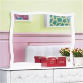 Homelegance Sparkle Landscape Mirror in White