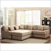 Homelegance Minnis 3 Piece Sectional in Beige