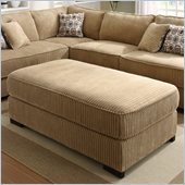 Homelegance Minnis Ottoman in Brown