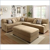 Homelegance Minnis 2 Piece Sectional in Brown