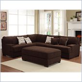 Homelegance Minnis 2 Piece Sectional in Chocolate