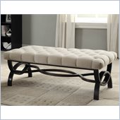 Homelegance Marlena Linen Ottoman Bench in Neutral