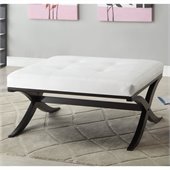 Homelegance Monrovia X-Bench Ottoman in White