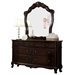 Trent Home Cinderella Dresser and Mirror Set in Dark Cherry Finish