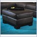 Homelegance Tufton Chocolate Leather Ottoman