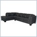 Homelegance Black Leather Sectional