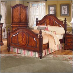 Homelegance Madison Country Panel Bed in Distressed Cherry Finish