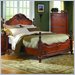 Homelegance Madaleine Low Post Panel Bed in Cherry Finish