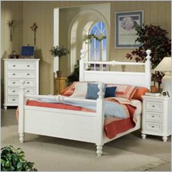Homelegance Hanna Panel Poster Bed in White Finish-Full