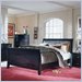 Homelegance Portofino Leather Sleigh Bed in Merlot Finish