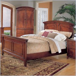 Homelegance Avalon Solid Hardwood Panel Bed in Cherry Finish Best Price