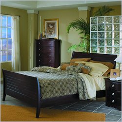 Homelegance Syracuse Sleigh Bed in Merlot Finish-Eastern King