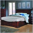 Homelegance Syracuse Low Profile Panel Bed in Merlot Finish