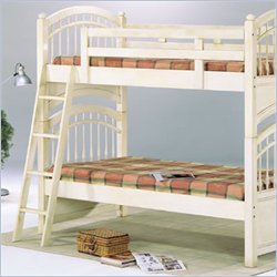 Homelegance Youth Solid Wood Antique Twin over Twin Bunk Bed