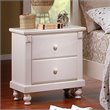 ADD TO YOUR SET: Homelegance Pottery White Nightstand