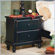 ADD TO YOUR SET: Homelegance Pottery Black Nightstand