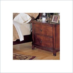 Homelegance Avalon 2 Drawer Nightstand with Bow Front Best Price