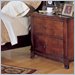 Homelegance Avalon 2 Drawer Nightstand with Bow Front