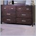 Homelegance Strata 6 Drawer Dresser in Espresso