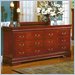 Homelegance Dijon Cherry 6 Drawer Dresser