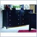 Homelegance Portofino Dresser in Black Merlot