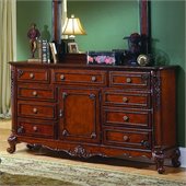 Homelegance Madaleine Triple Dresser in Antique Cherry