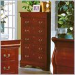 ADD TO YOUR SET: Homelegance Dijon 5 Drawer Chest in Martini Cherry Finish