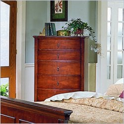 Homelegance Avalon 5 Drawer Chest in Cherry Finish Best Price