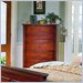 Homelegance Avalon 5 Drawer Chest with Bow Front