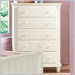 ADD TO YOUR SET: Homelegance Pottery 5 Drawer Chest in White Finish