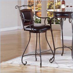 Homelegance Rosette Set of 2 Swivel Counter Stool