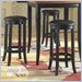Homelegance Liz 29 Inch Seat Height Swivel Pub chair in Black (Set of 2)