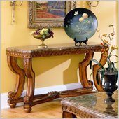 Homelegance Tarantula Sofa Table with Marble Top